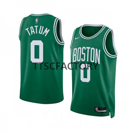 Maglia NBA Boston Celtics Jayson Tatum 0 Nike 2022-23 Icon Edition Green Swingman - Uomo
